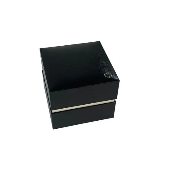 Montblanc Empty Cufflink Jewelry Box With Cloth & GuideBlack & White - 5x5x3